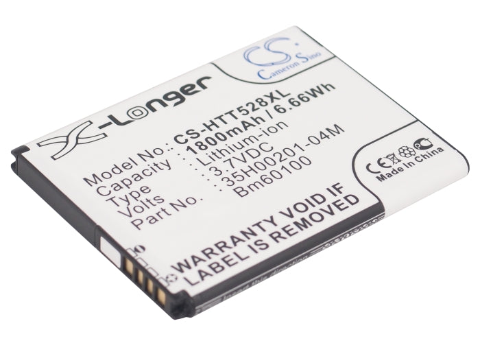 3.8V 1800mAh/6.84Wh Li-ion Mobile/SmartPhone Battery for HTC