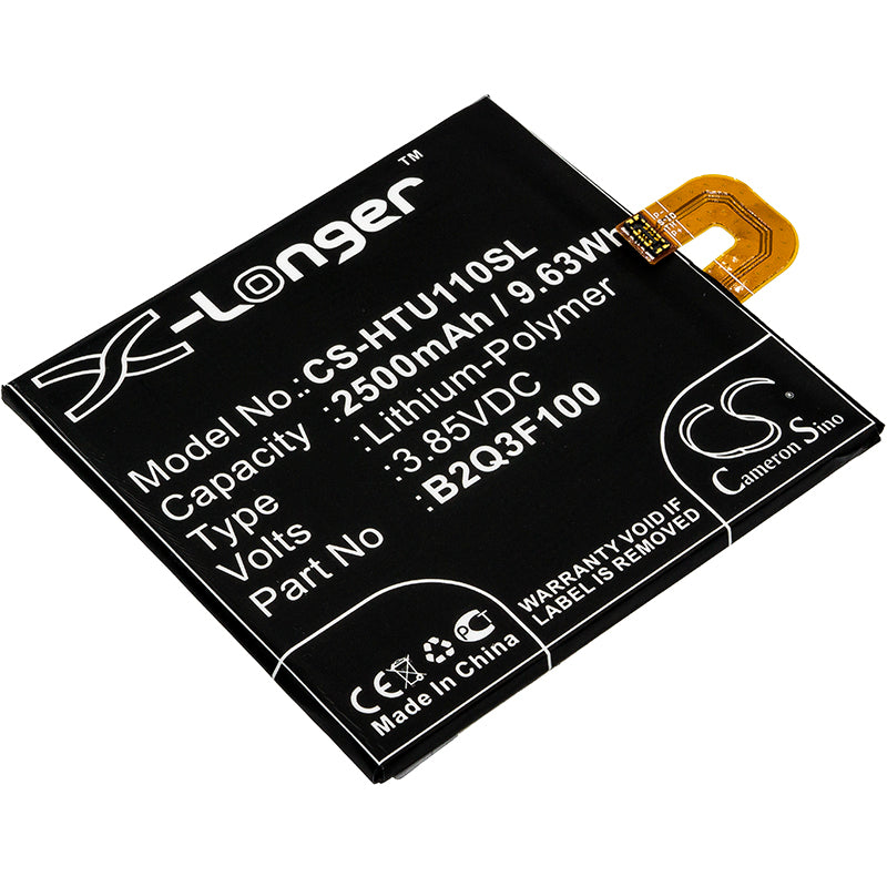 3.85V 2500mAh/9.63Wh Li-Polymer Mobile/SmartPhone Battery for HTC