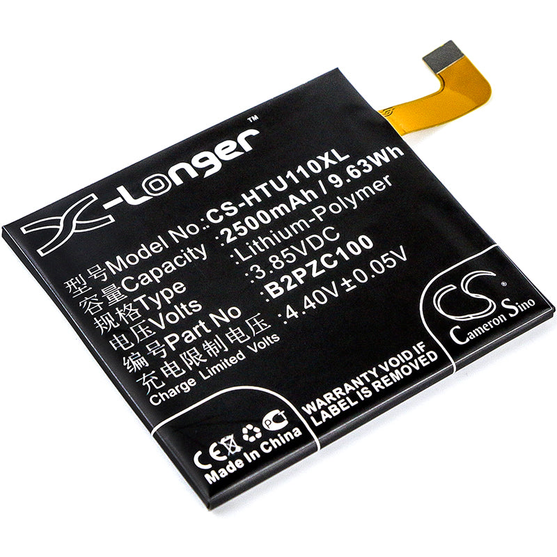 3.85V 2500mAh/9.63Wh Li-Polymer Mobile/SmartPhone Battery for HTC