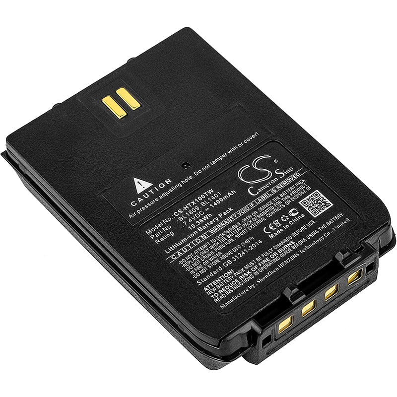 7.4V 1400mAh/10.36Wh Li-ion Two-Way Radio Battery for HYT