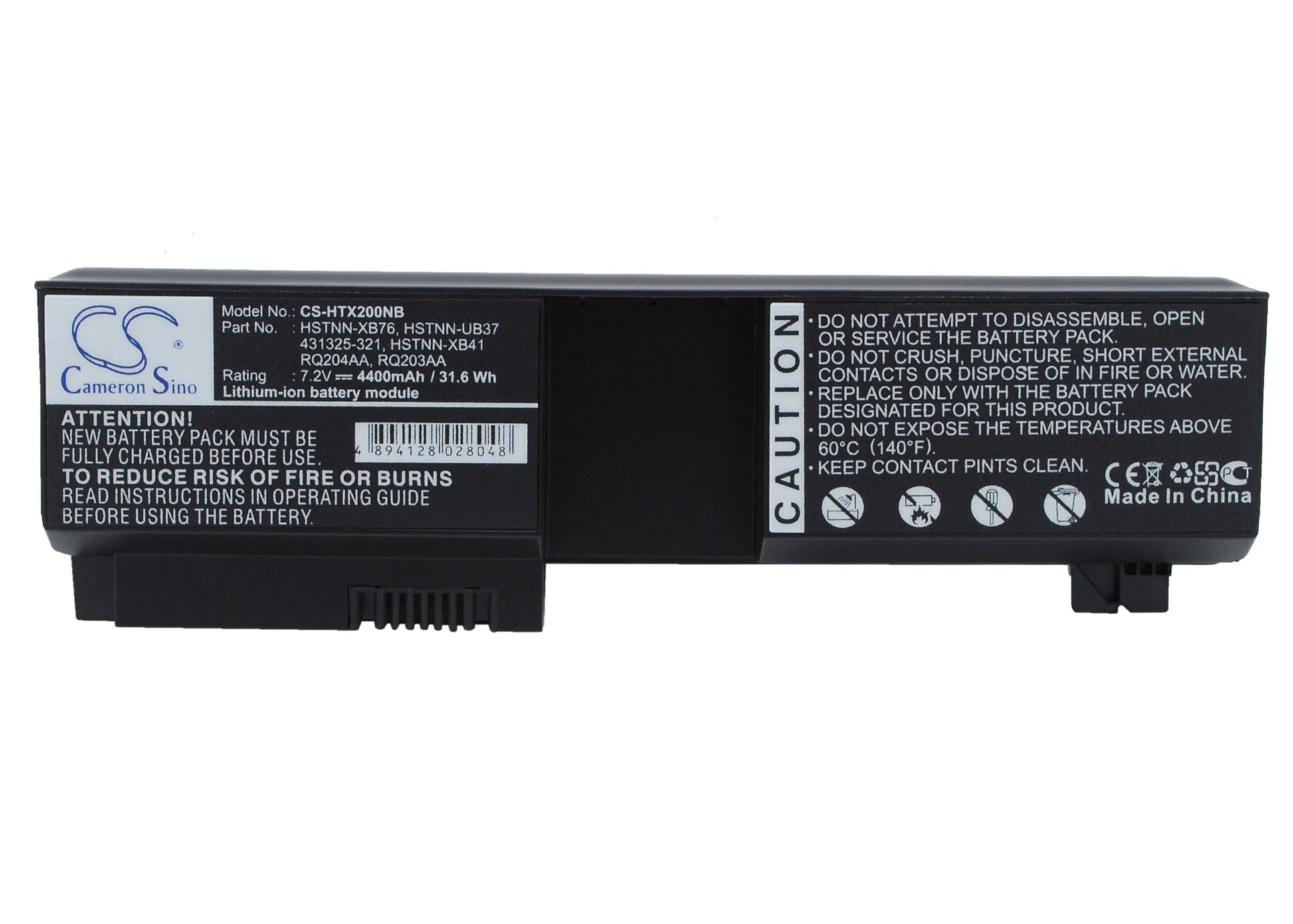 7.2V 4400mAh Li-ion Notebook/Laptop Battery for HP