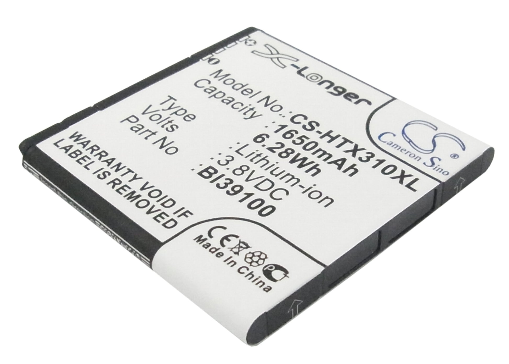 3.8V 1650mAh/6.28Wh Li-ion Mobile/SmartPhone Battery for HTC