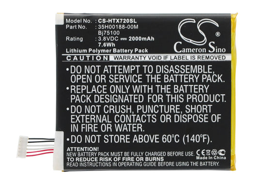 3.8V 2000mAh/7.6Wh Li-Polymer Mobile/SmartPhone Battery for AT&T