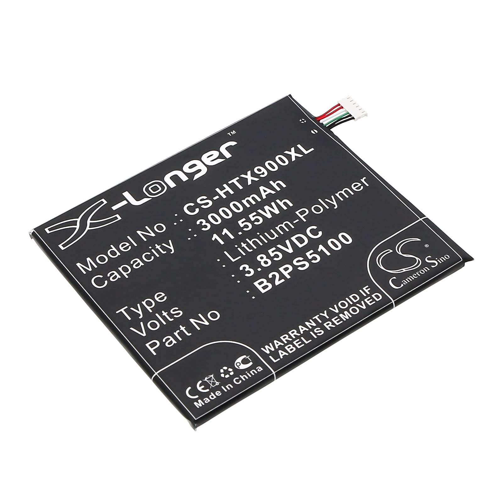 3.85V 3000mAh/11.55Wh Li-Polymer Mobile/SmartPhone Battery for HTC