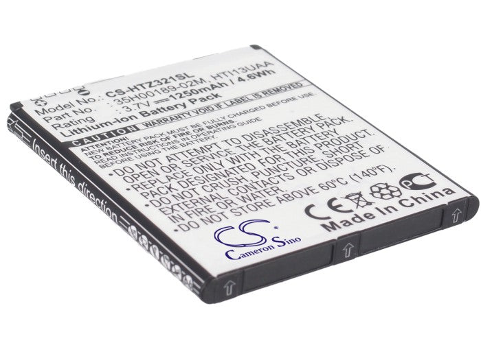 3.7V 1250mAh/4.63Wh Li-ion Mobile/SmartPhone Battery for KDDI