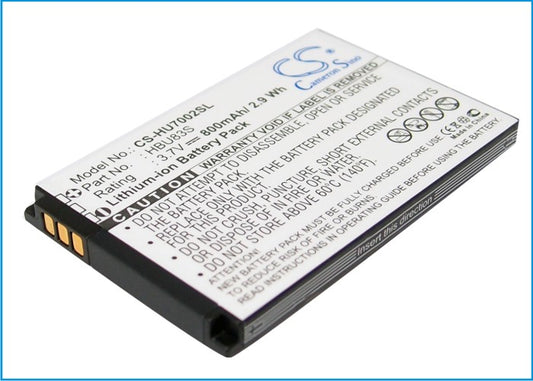 3.7V 800mAh/2.9Wh Li-ion Mobile/SmartPhone Battery for Huawei