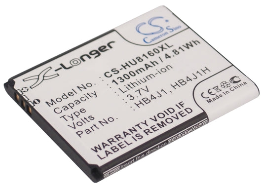 3.7VV 1300mAh/4.81Wh Li-ion Mobile/SmartPhone Battery for Huawei