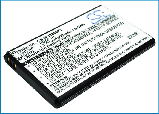 3.7V 1800mAh Li-ion Mobile/SmartPhone Battery for Huawei