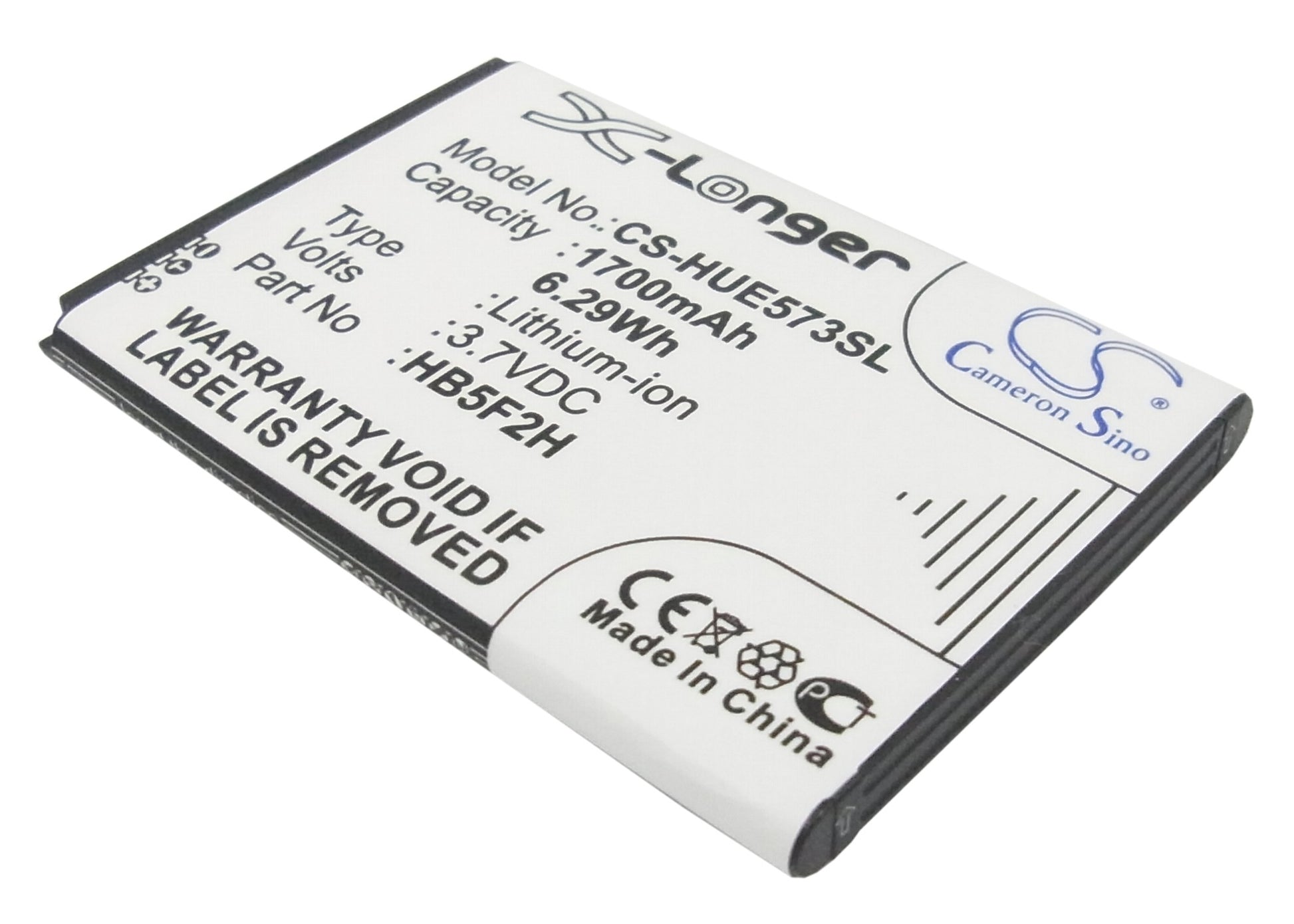3.7V 1700mAh/6.29Wh Li-ion Hotspot Battery for Optus