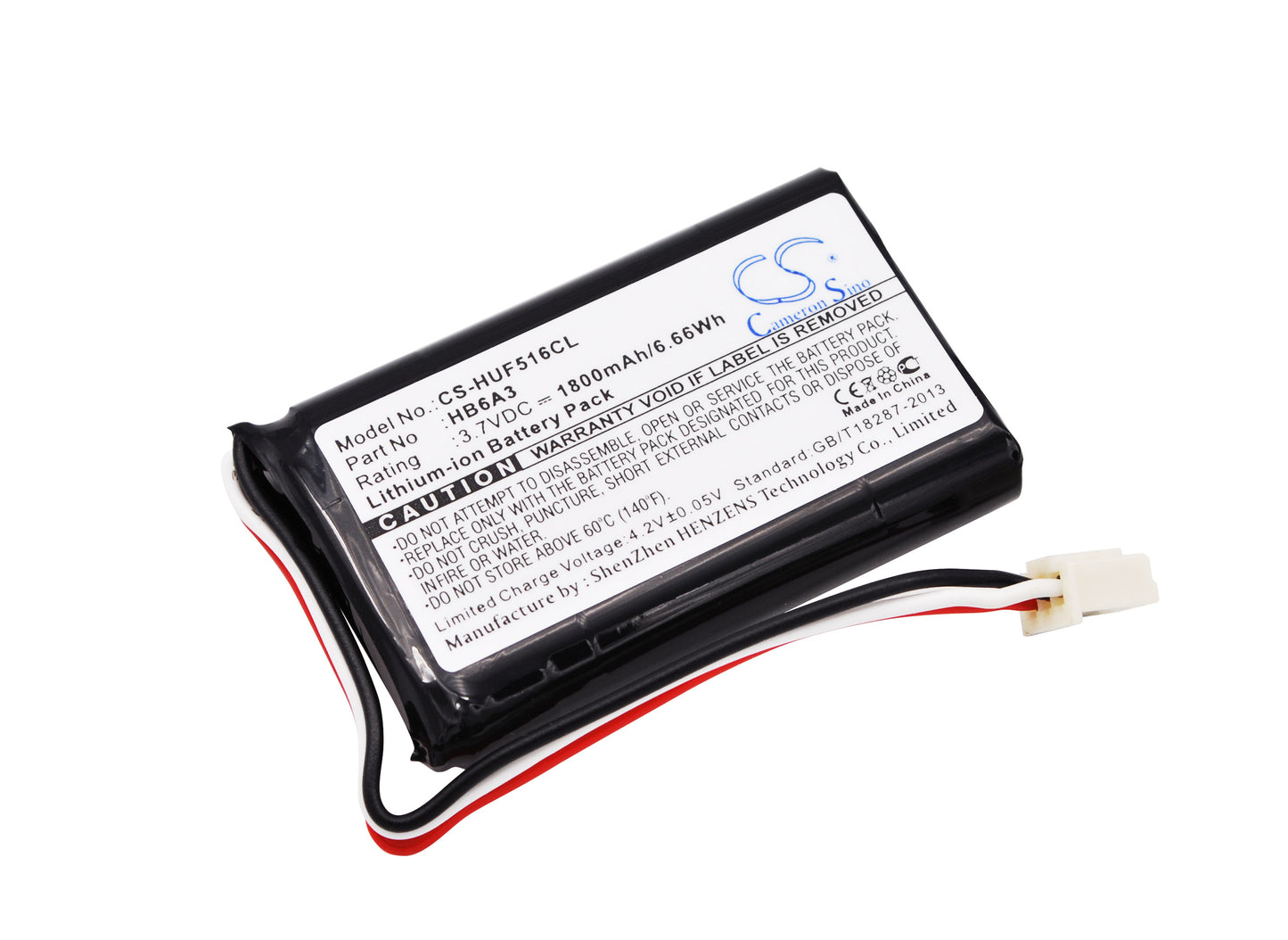 3.7V 1800mAh/6.66Wh Li-ion Cordless Phone Battery for Huawei