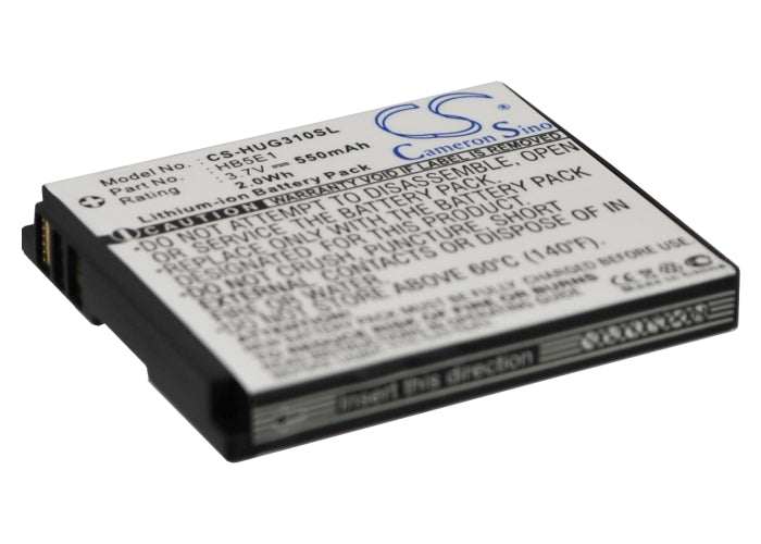 3.7V 550mAh Li-ion Mobile/SmartPhone Battery for Huawei