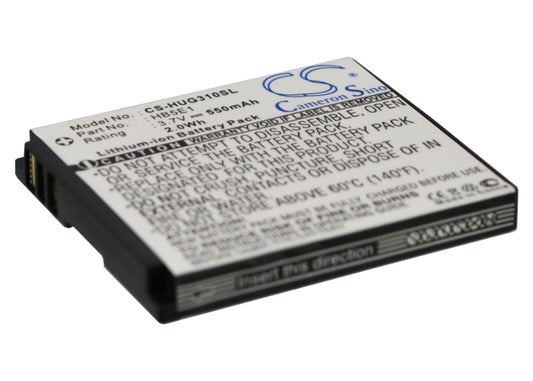 3.7V 550mAh Li-ion Mobile/SmartPhone Battery for Huawei