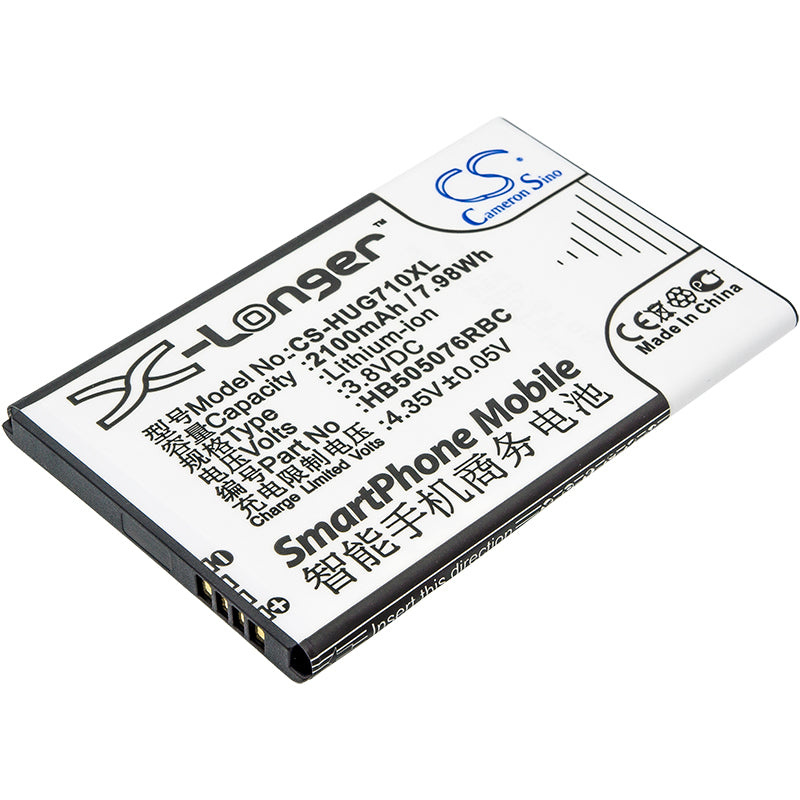 3.8V 2100mAh/7.98Wh Li-ion Mobile/SmartPhone Battery for Huawei