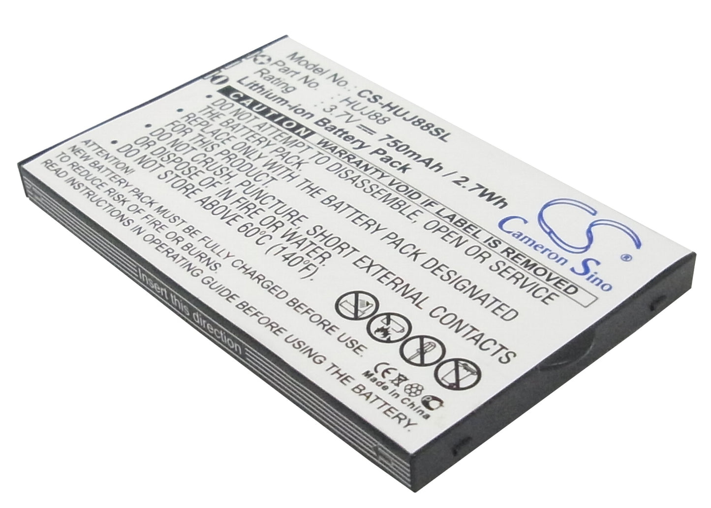 3.7V 750mAh Li-ion Mobile/SmartPhone Battery for Huawei