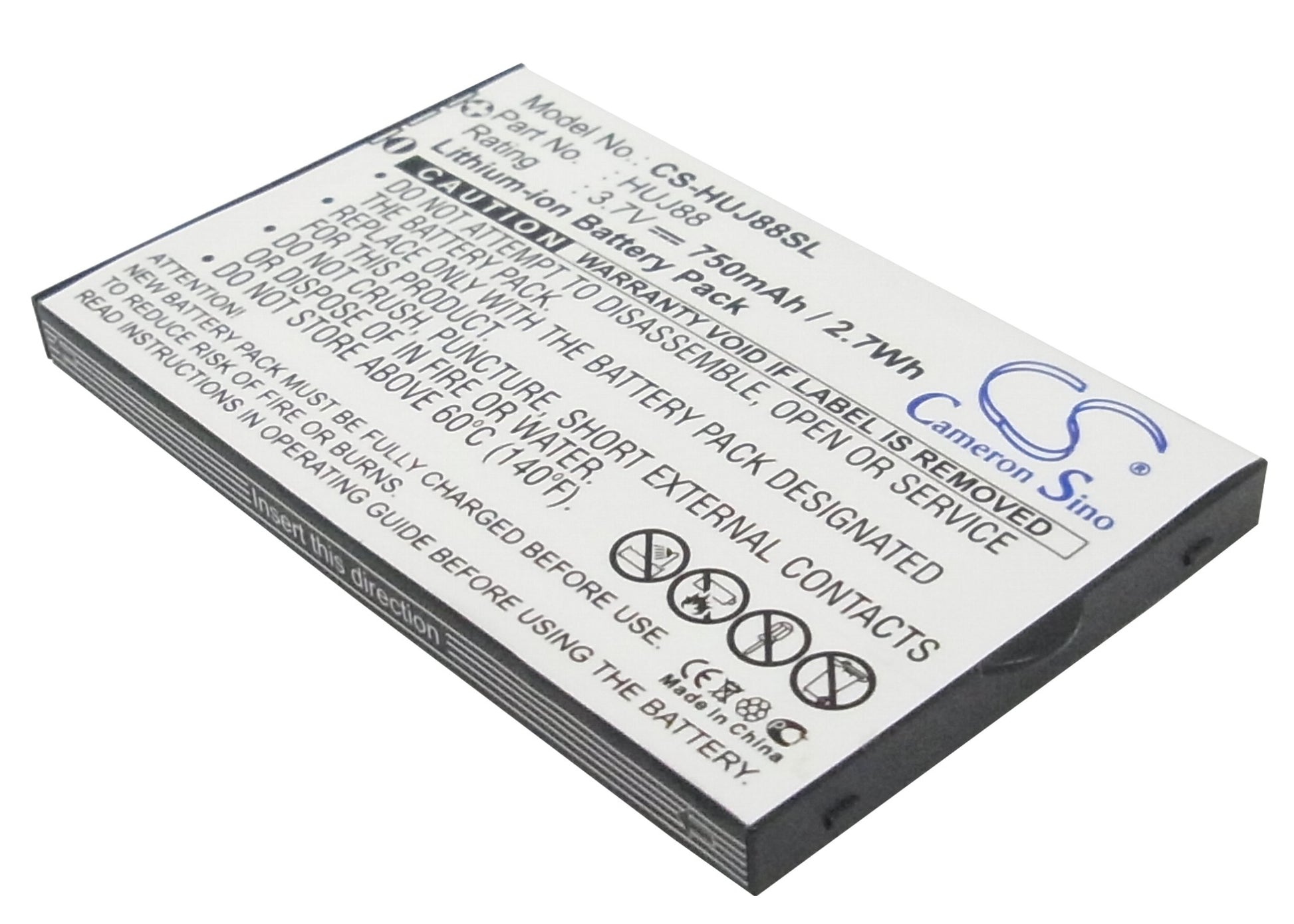 3.7V 750mAh Li-ion Mobile/SmartPhone Battery for Huawei