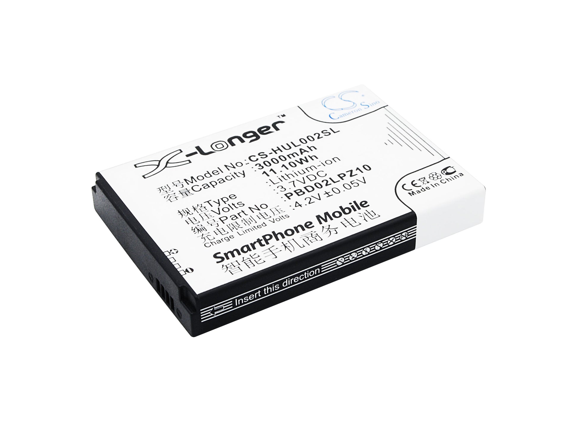 3.7V 3000mAh/11.10Wh Li-ion Hotspot Battery for Huawei