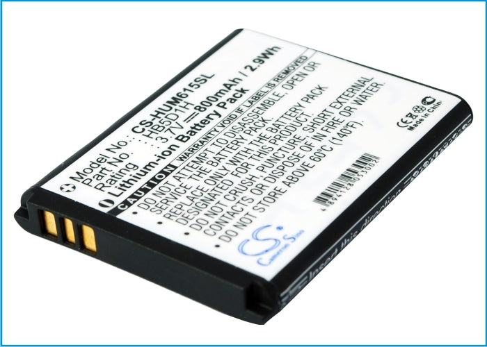 3.7V 800mAh/2.96Wh Li-ion Mobile/SmartPhone Battery for Cricket