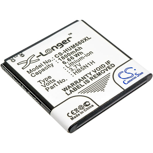 3.7V 1800mAh/6.66Wh Li-ion Mobile/SmartPhone Battery for Huawei