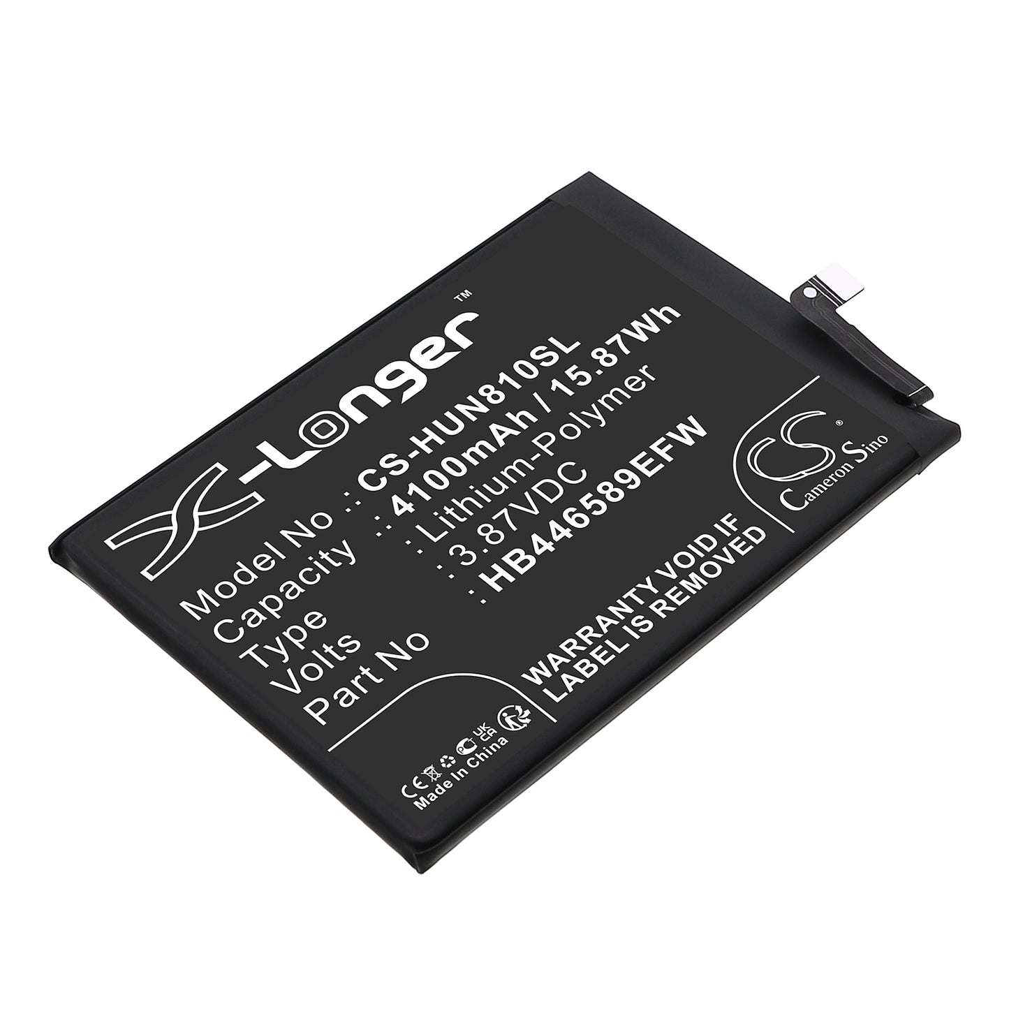 CS-HUN810SL Replacement Battery – Compatible with CHA-AL80, COCO-AN40, COCO-TN00, Nova 10Z, Nova 8 SE, NZONE S7 Pro, SP200
