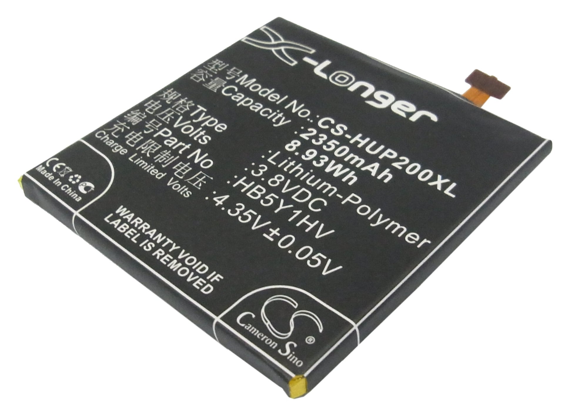 3.8V 2350mAh/8.93Wh Li-Polymer Mobile/SmartPhone Battery for Huawei