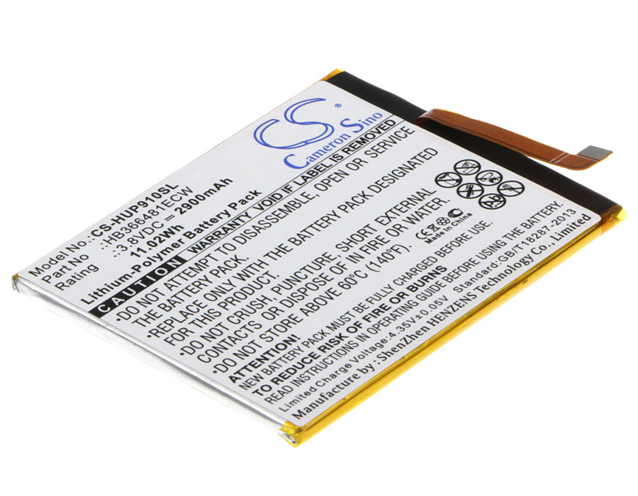 3.8V 2900mAh/11.02Wh Li-Polymer Mobile/SmartPhone Battery for Huawei