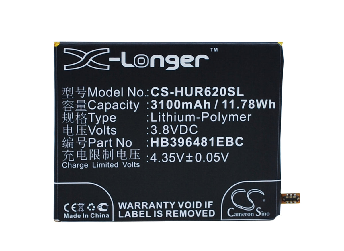 3.8V 3100mAh/11.78Wh Li-Polymer Mobile/SmartPhone Battery for Huawei