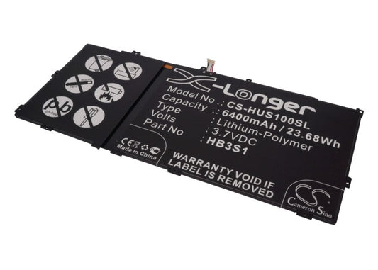 3.7V 6400mAh/23.68Wh Li-Polymer UMPC/Netbook Battery for Huawei
