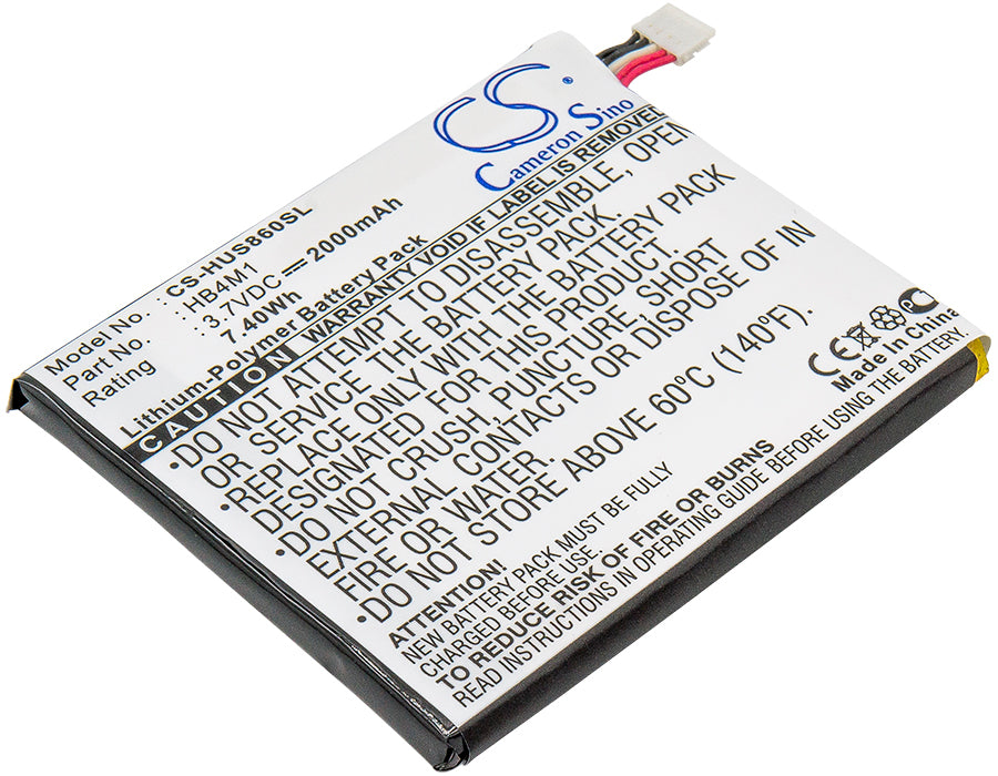 3.7V 2000mAh/7.4Wh Li-Polymer Mobile/SmartPhone Battery for Huawei