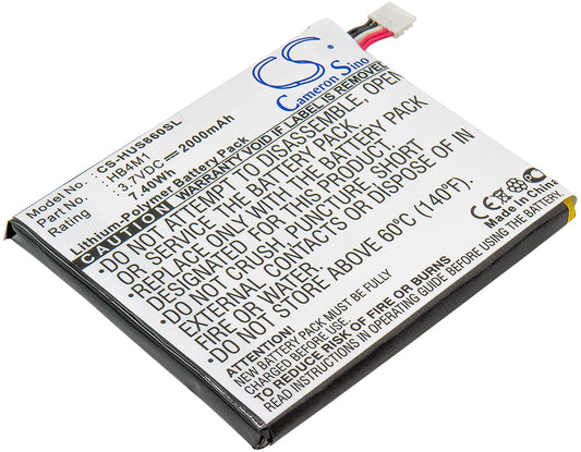 3.7V 2000mAh/7.4Wh Li-Polymer Mobile/SmartPhone Battery for Huawei