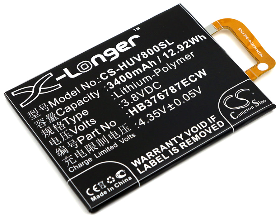 3.8V 3400mAh/12.92Wh Li-Polymer Mobile/SmartPhone Battery for Huawei