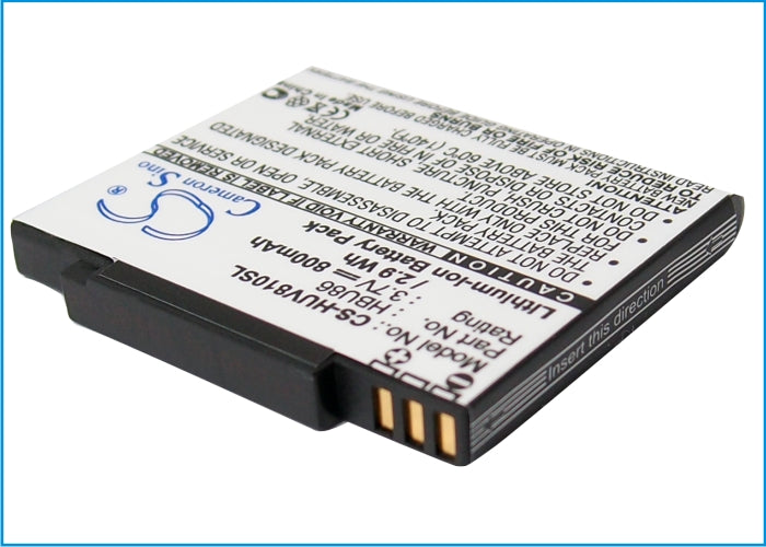3.7V 800mAh Li-ion Mobile/SmartPhone Battery for Huawei