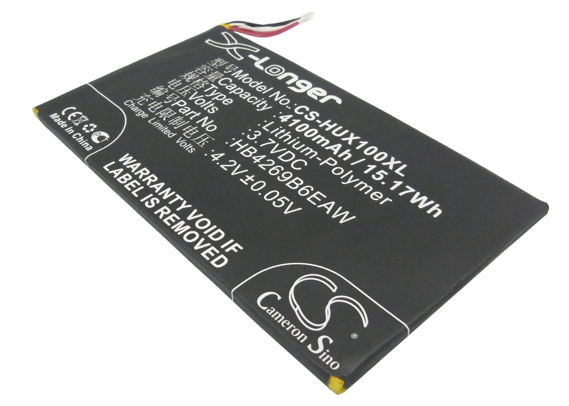 3.7V 4100mAh/15.17Wh Li-Polymer Mobile/SmartPhone Battery for Huawei