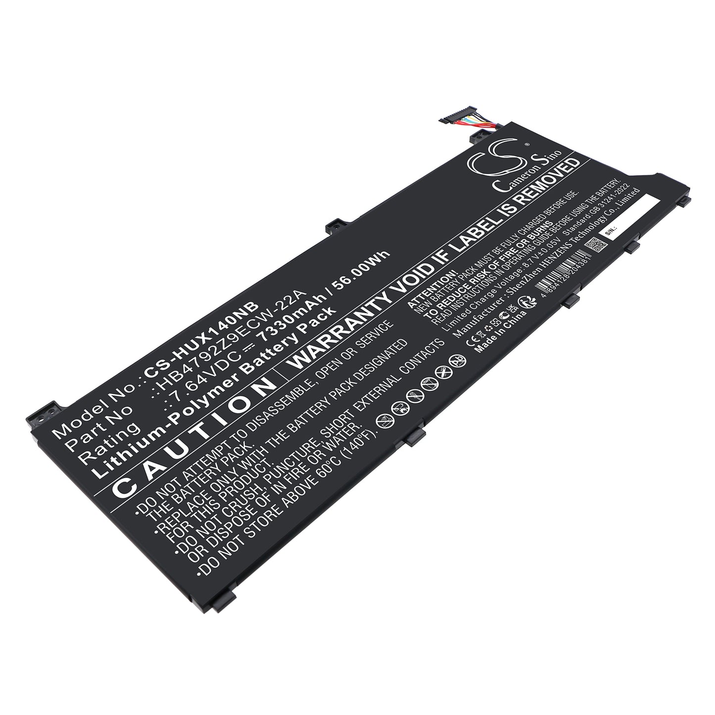 CS-HUX140NB Replacement Battery – Compatible with Magicbook 14 i7-1165G7, MagicBook X14, NDR-WFH9HN, NMH-WFQ9HN