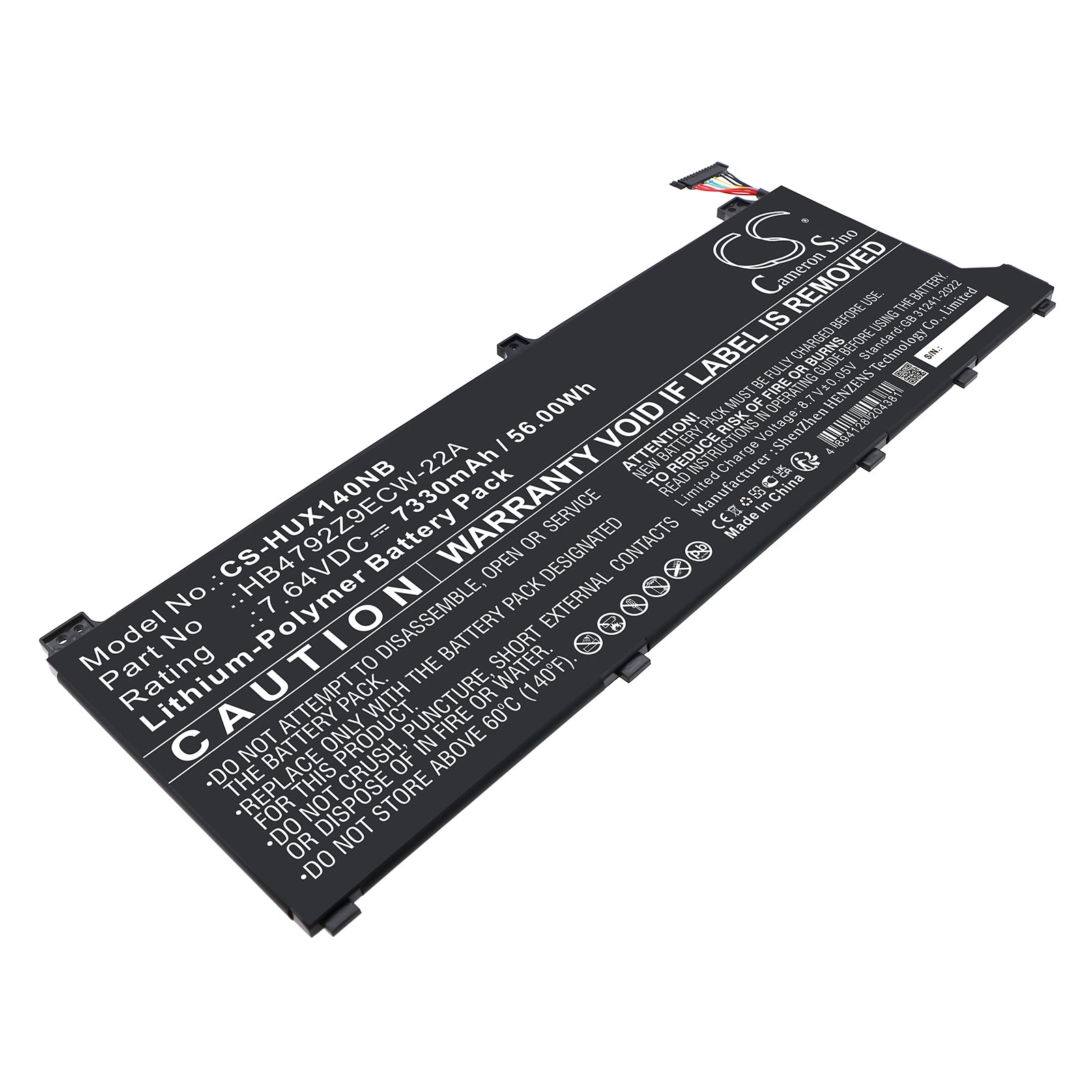 CS-HUX140NB Replacement Battery – Compatible with Magicbook 14 i7-1165G7, MagicBook X14, NDR-WFH9HN, NMH-WFQ9HN