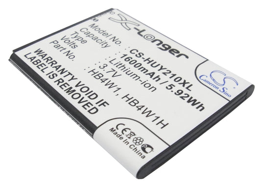 3.7V 1600mAh/5.92Wh Li-ion Mobile/SmartPhone Battery for Huawei