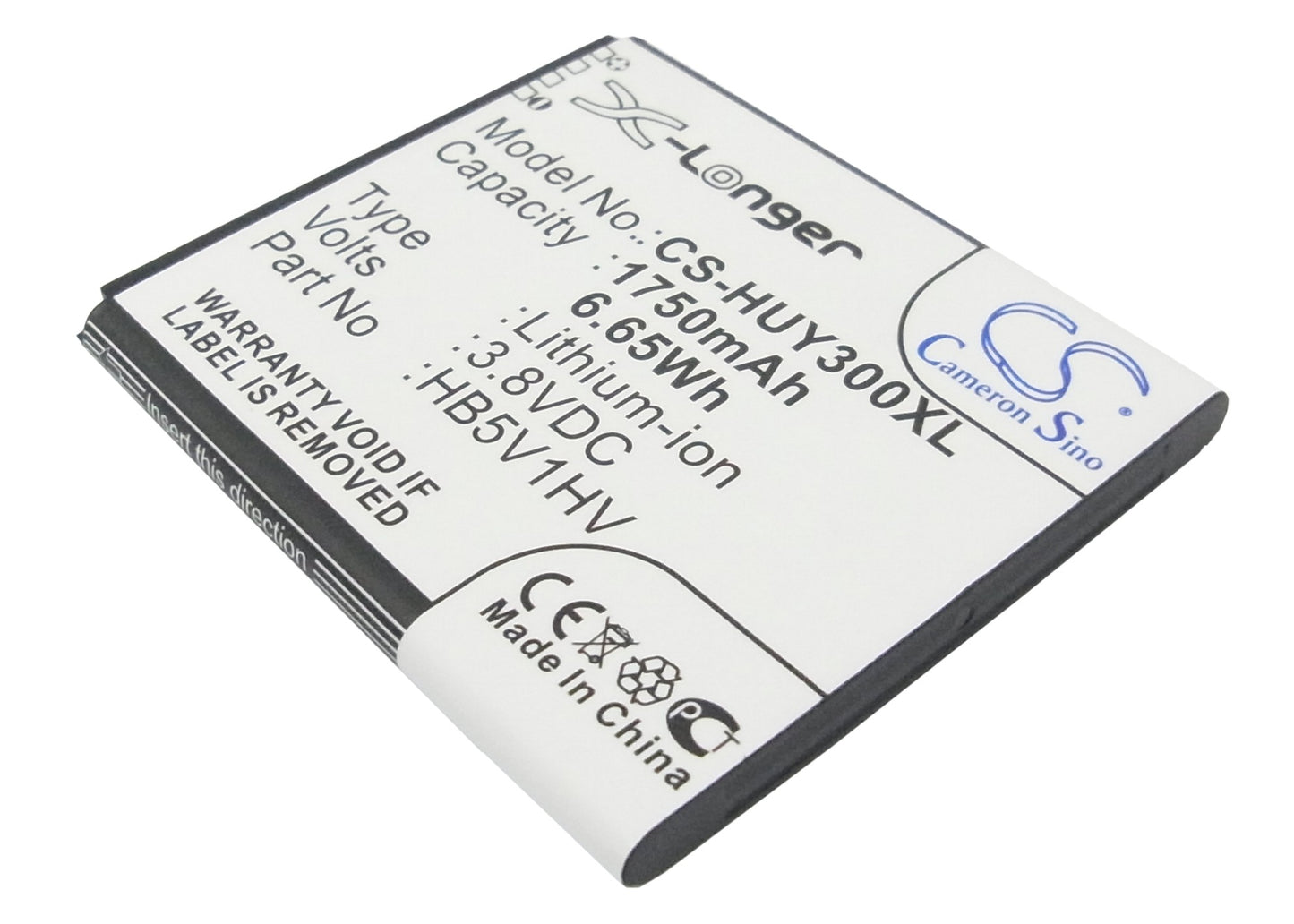 3.8V 1750mAh/6.65Wh Li-ion Mobile/SmartPhone Battery for Huawei