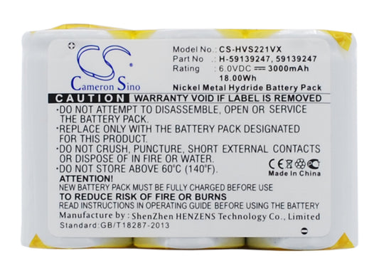 6V 3000mAh/18.00Wh Ni-MH Vacuum Battery for Hoover