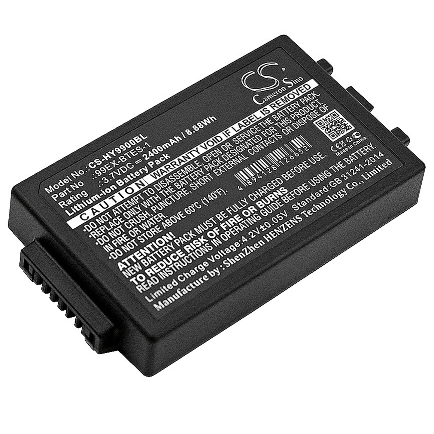 3.7V 2400mAh/8.88Wh Li-ion Barcode/Scanner Battery for Honeywell