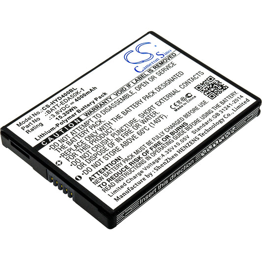 3.8V 4000mAh/15.20Wh Li-Polymer Barcode/Scanner Battery for Honeywell