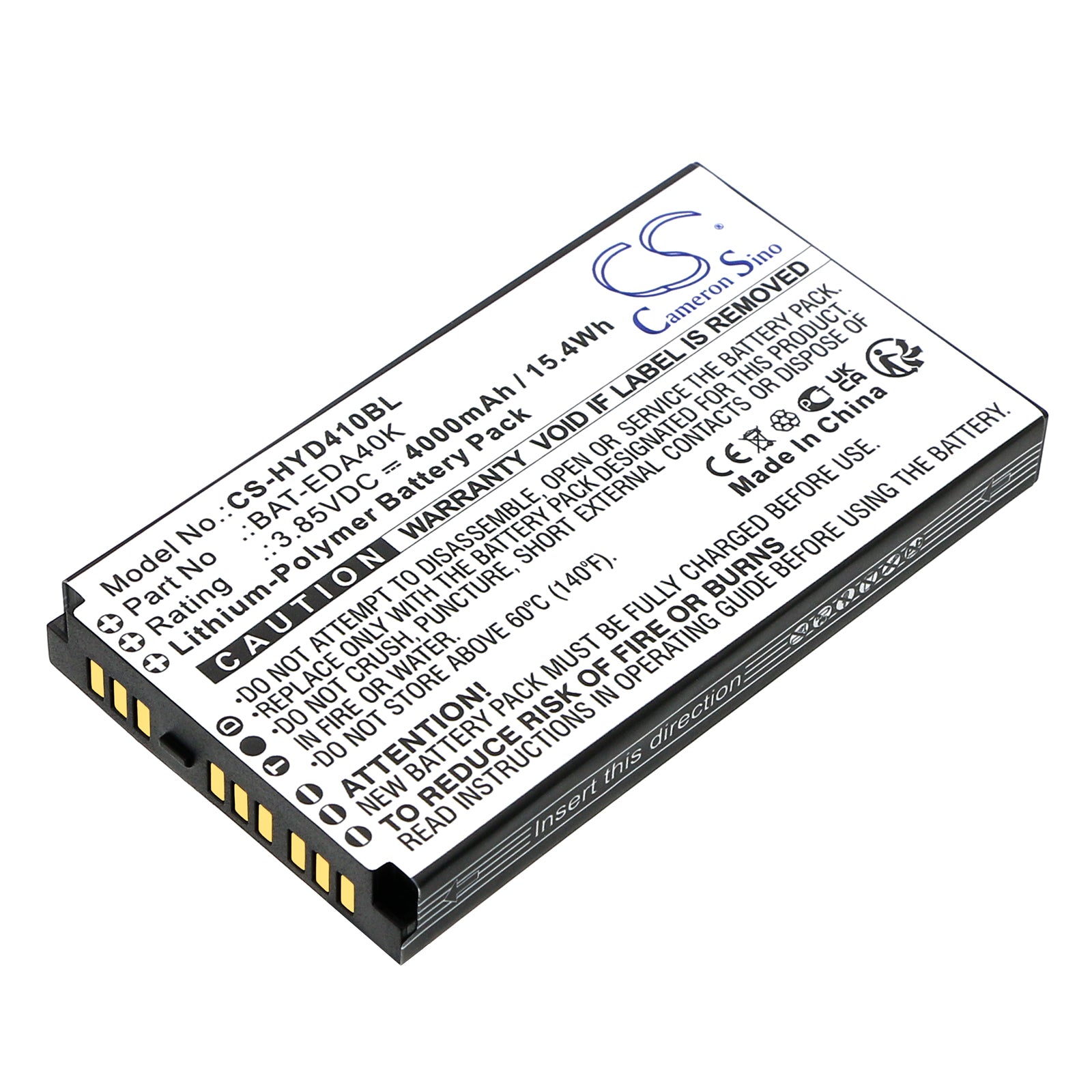 CS-HYD410BL Replacement Battery – Compatible with EDA40K