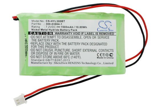 7.2V 1500mAh/10.80Wh Ni-MH Alarm System Battery for ADEMCO