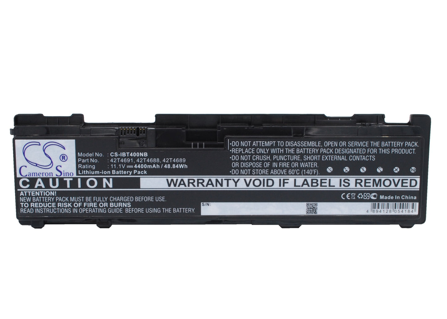 11.1V 4400mAh Li-ion Notebook/Laptop Battery for Lenovo