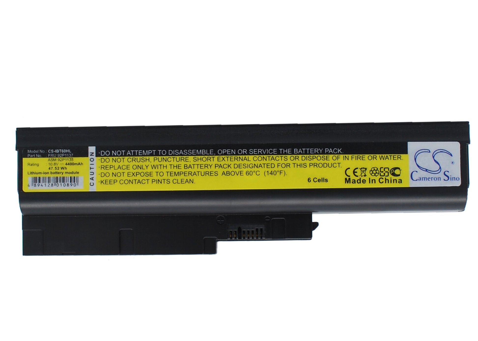10.8V 4400mAh Li-ion Notebook/Laptop Battery for IBM