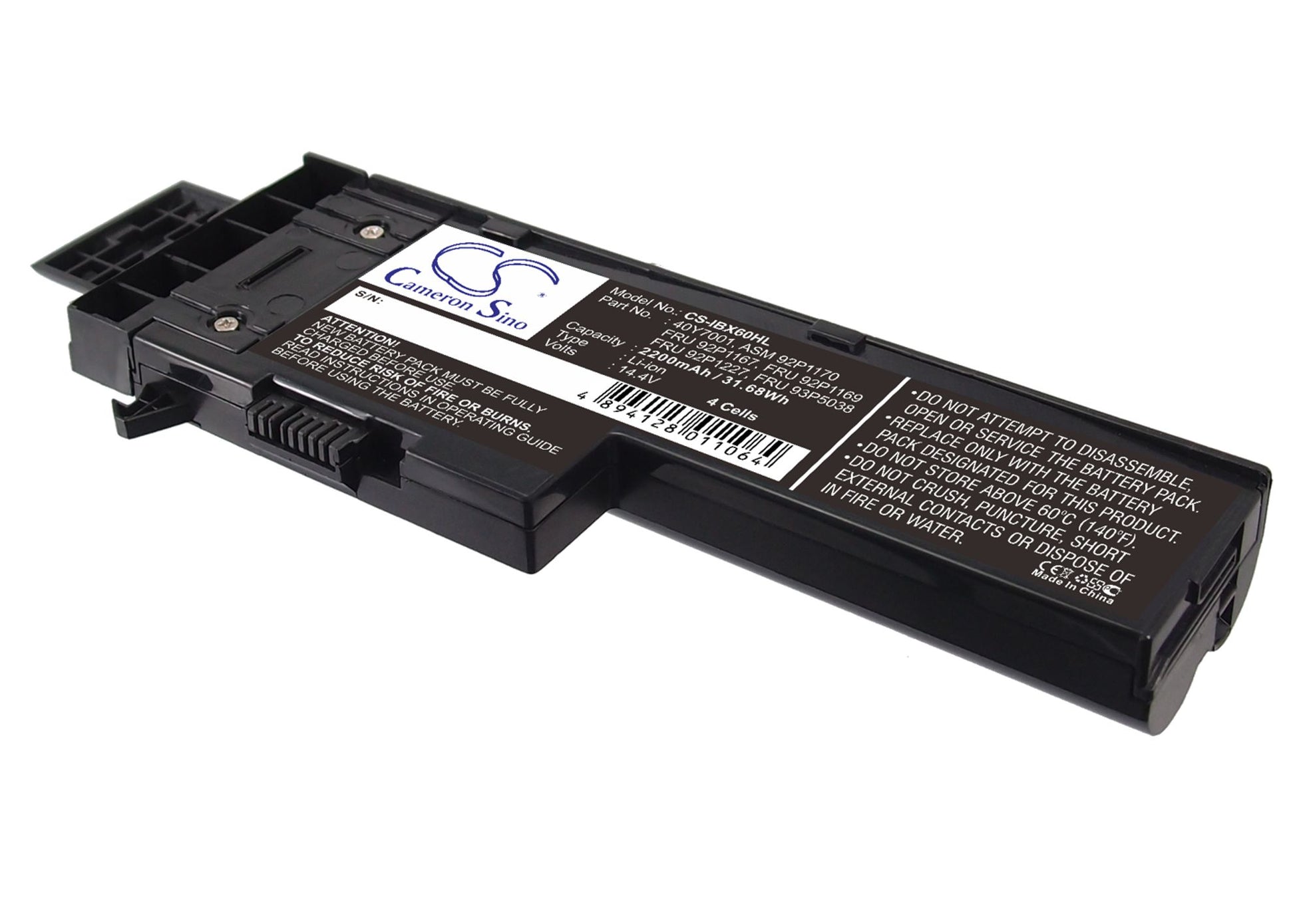 14.4V 2200mAh Li-ion Notebook/Laptop Battery for IBM