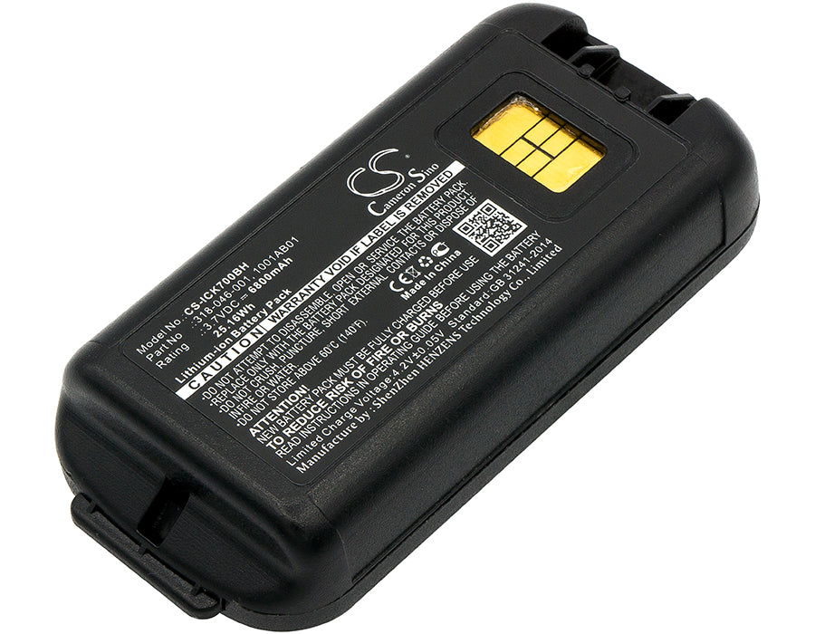 3.7V 6800mAh/25.16Wh Li-ion Barcode/Scanner Battery for Intermec