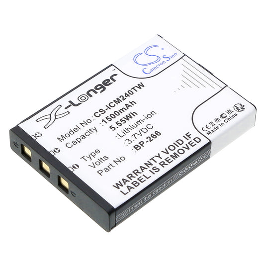 3.7V 1500mAh/5.55Wh Li-ion Two-Way Radio Battery for Icom