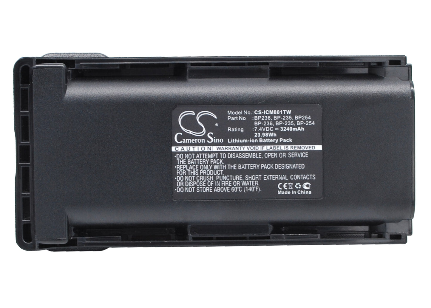 7.4V 3240mAh/23.98Wh Li-ion Two-Way Radio Battery for Icom