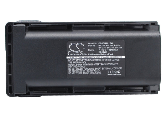 7.4V 3240mAh/23.98Wh Li-ion Two-Way Radio Battery for Icom