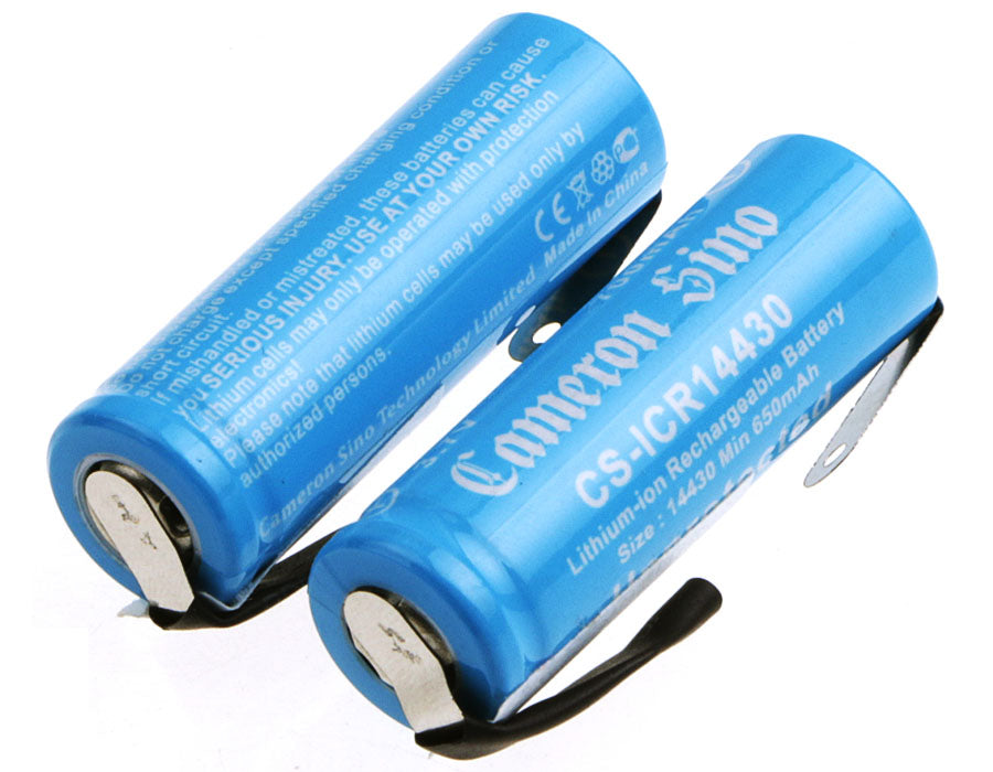CS-ICR14430NF Replacement Battery – Li-ion 3.7 650mAh / 2.41Wh