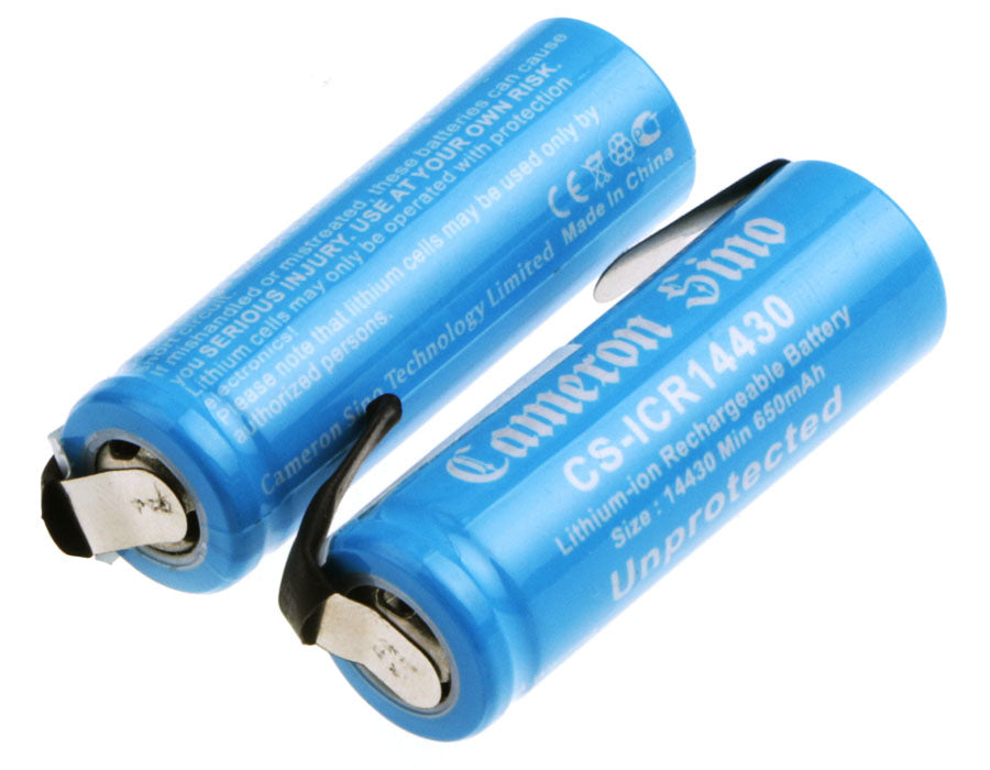 CS-ICR14430NT Replacement Battery – Li-ion 3.7 650mAh / 2.41Wh